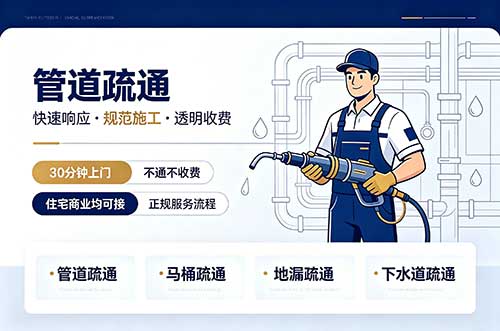 姜堰管道疏通