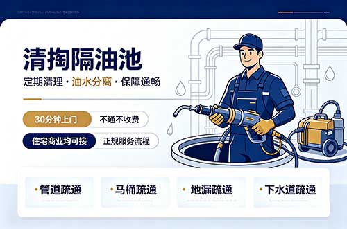 姜堰清掏隔油池